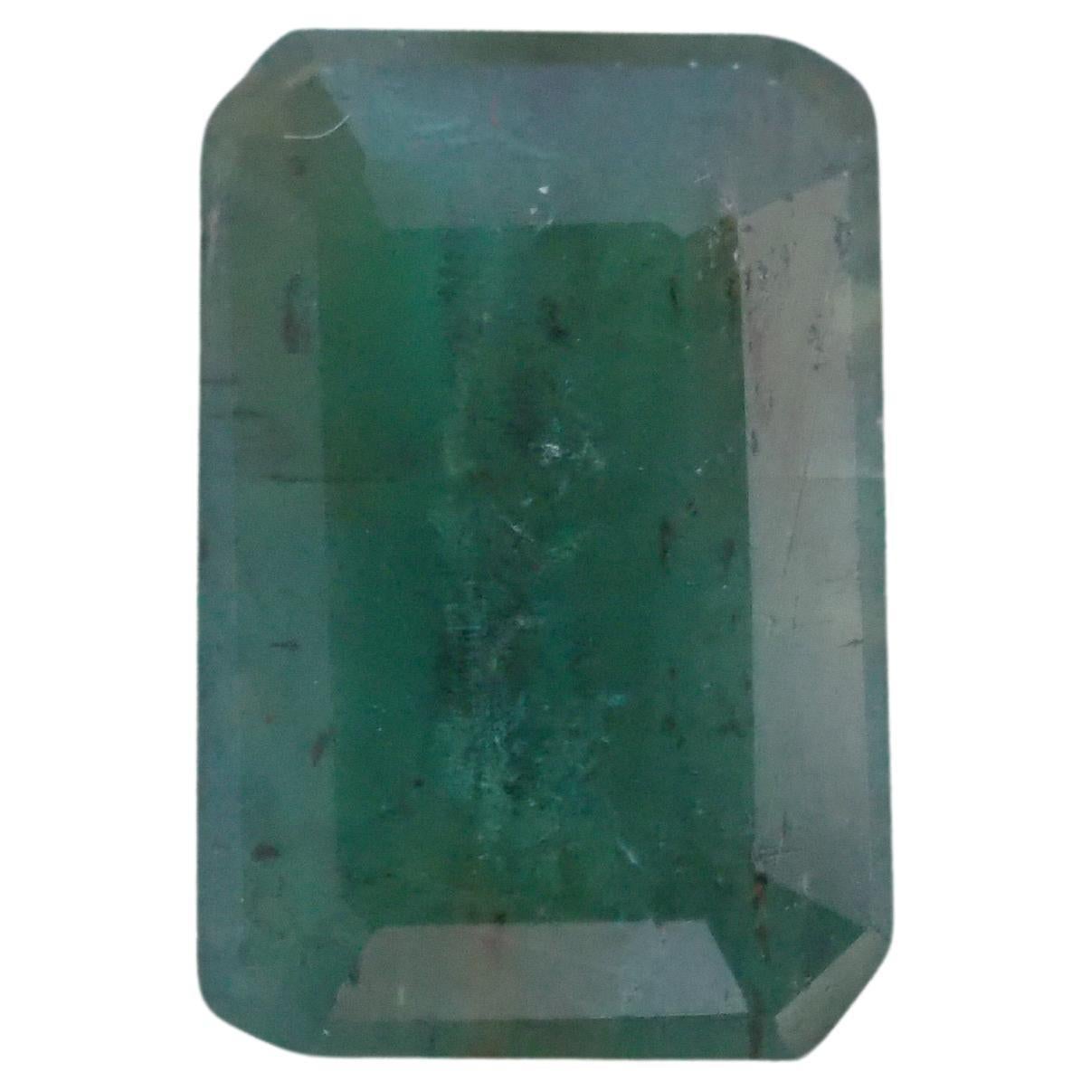 No reserve- 2.90 Carat Minor Oil, Zambian Emerald Gemstone, Emerald Cut- 