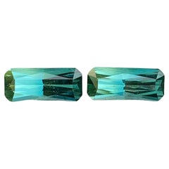 2,90 Quilates Turmalina Natural Bicolor Suelta Forma Esmeralda Gema Para Joyería