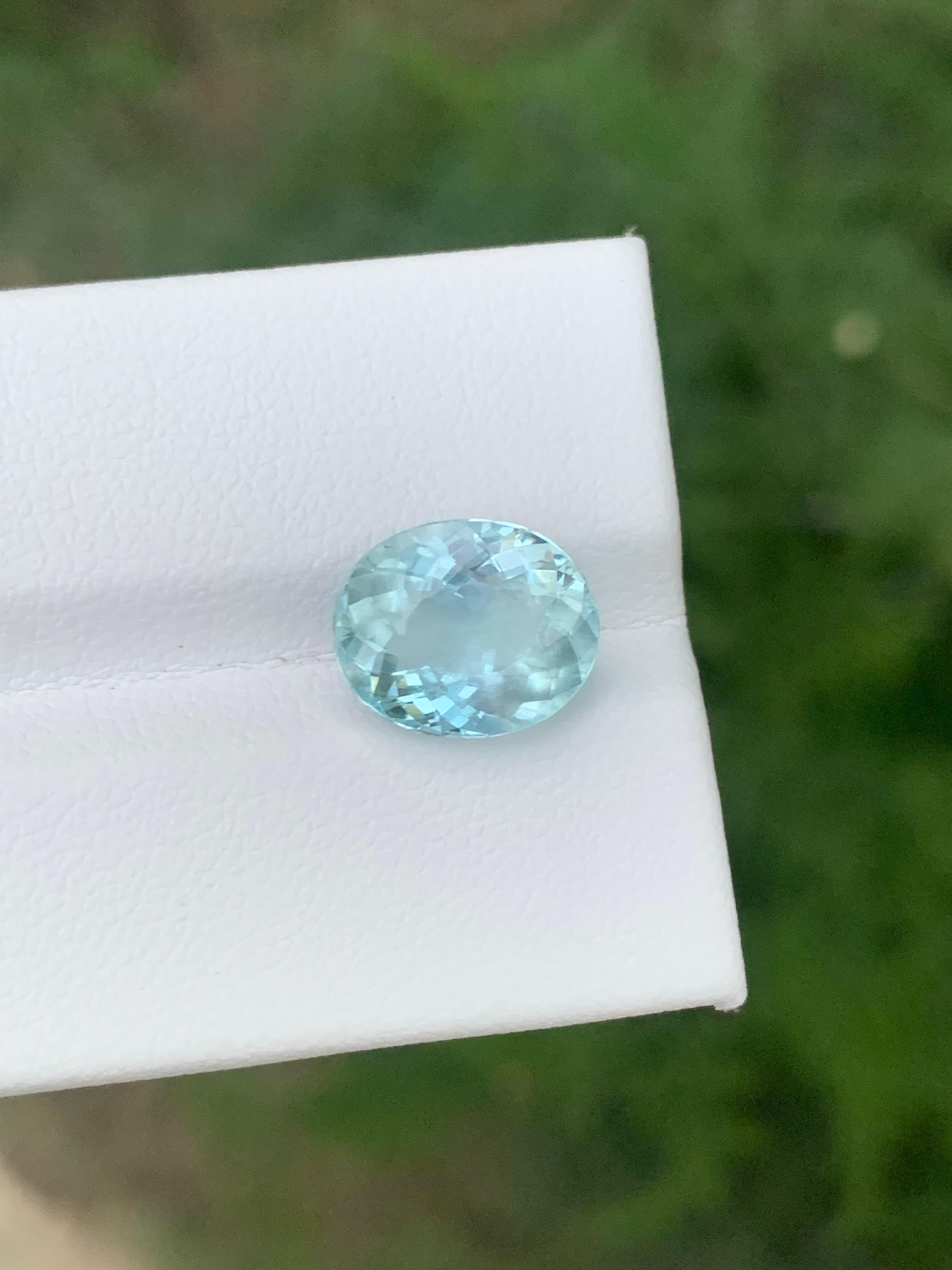 2.90 Carat Natural Loose Aquamarine Oval Shape Gemstone From Nigeria Neuf - En vente à Peshawar, PK