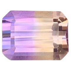 2.90 Carat Natural Loose Bi Color Ametrine Emerald Cut Brazilian Gemstone