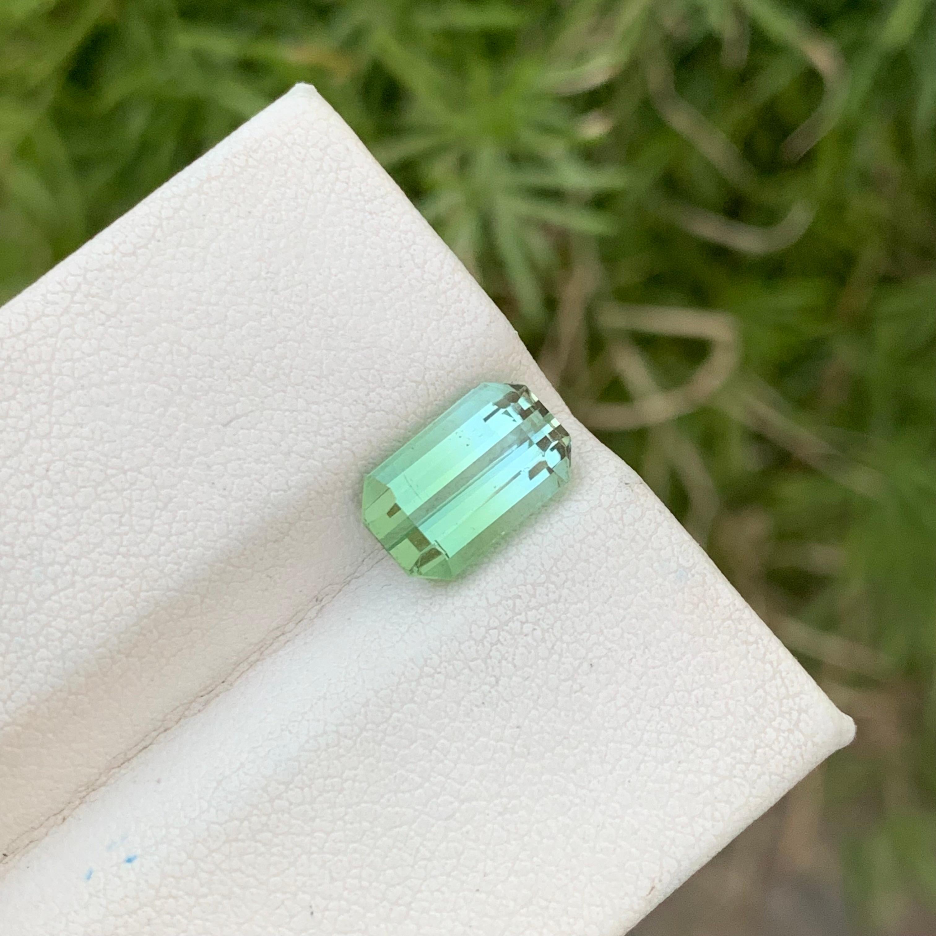 2.90 Carat Natural Loose Bi Colour Tourmaline Emerald Shape Gem For Jewellery  For Sale 4