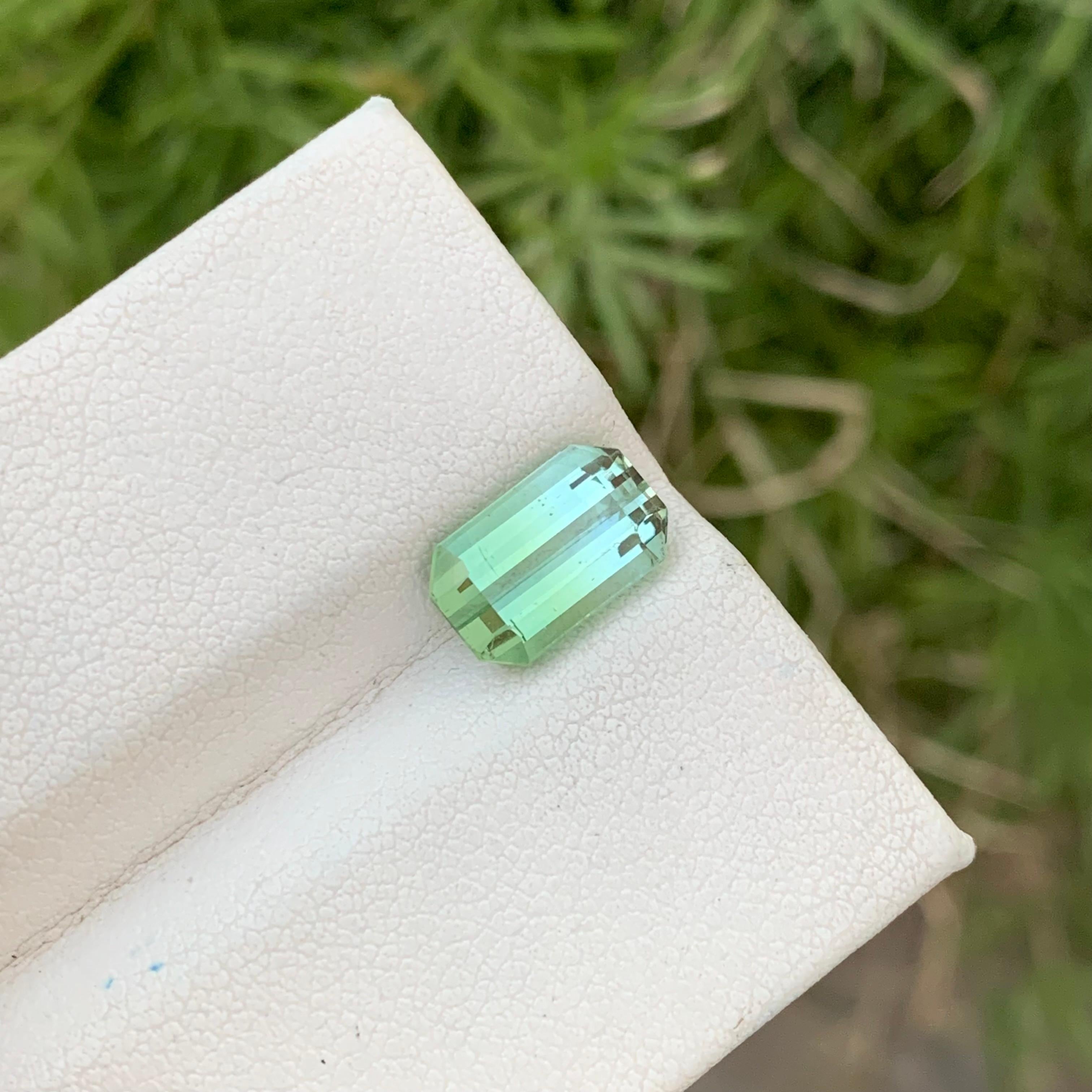 2.90 Carat Natural Loose Bi Colour Tourmaline Emerald Shape Gem For Jewellery  For Sale 5