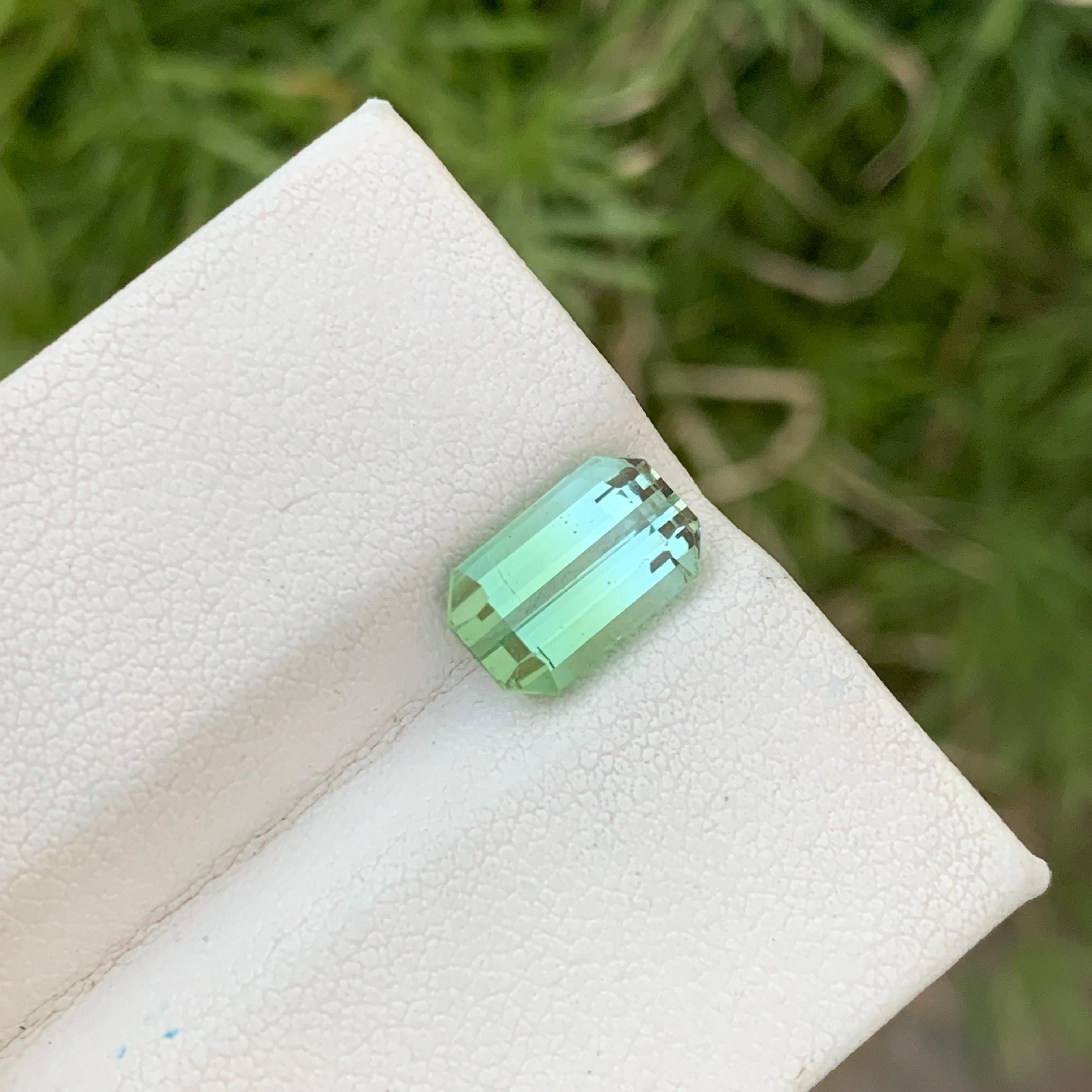 Emerald Cut 2.90 Carat Natural Loose Bi Colour Tourmaline Emerald Shape Gem For Jewellery  For Sale
