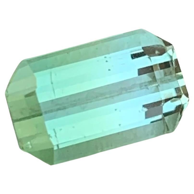 2.90 Carat Natural Loose Bi Colour Tourmaline Emerald Shape Gem For Jewellery  For Sale