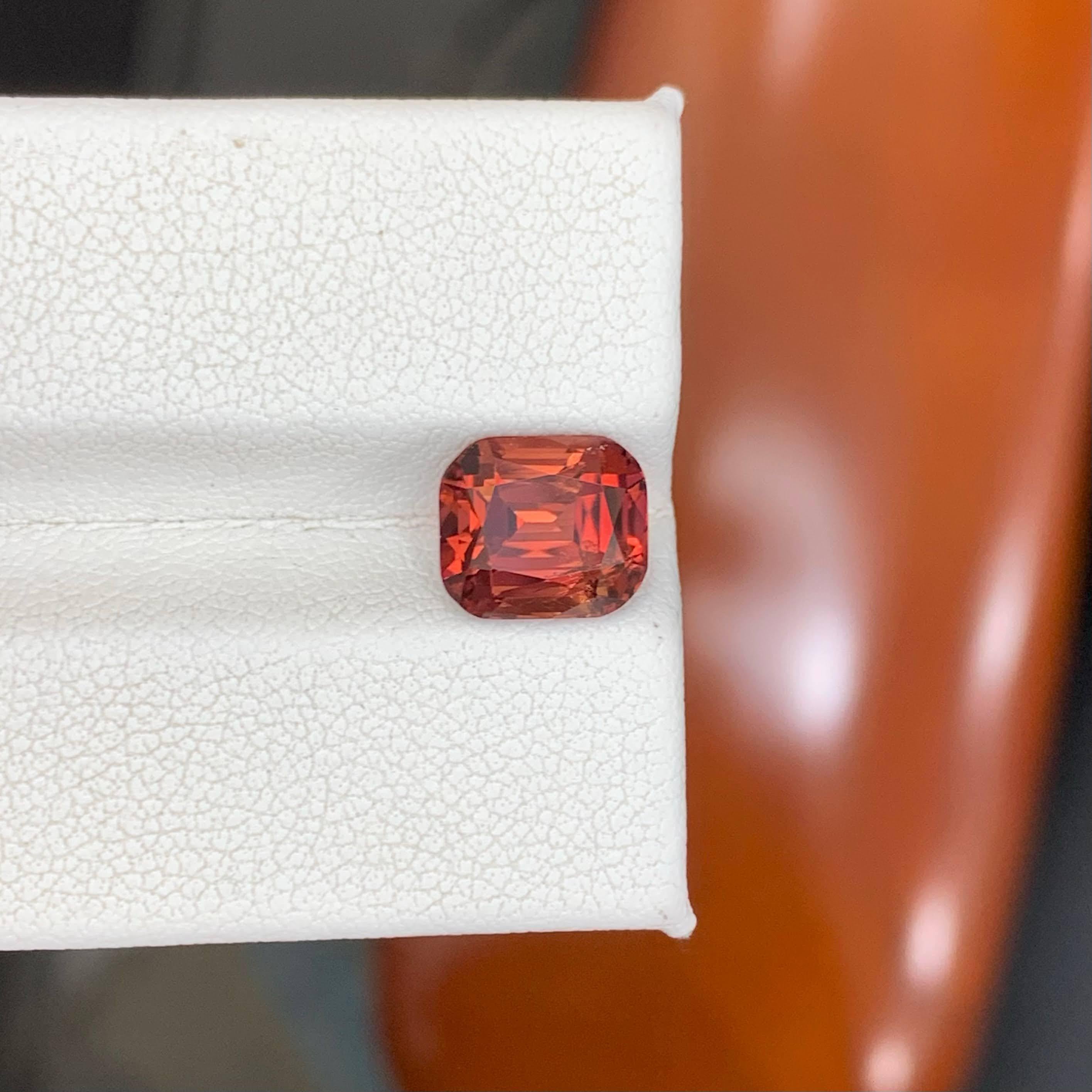 Weight 2.90 carat 
Dimensions 8.7x7.4x6.2mm
Treatment None 
Origin African 
Clarity SI
Shape Cut Cushion 




This 2.90 carat Natural Brownish Garnet is a beautifully warm and distinctive gemstone, showcasing deep brown-red tones that give it a