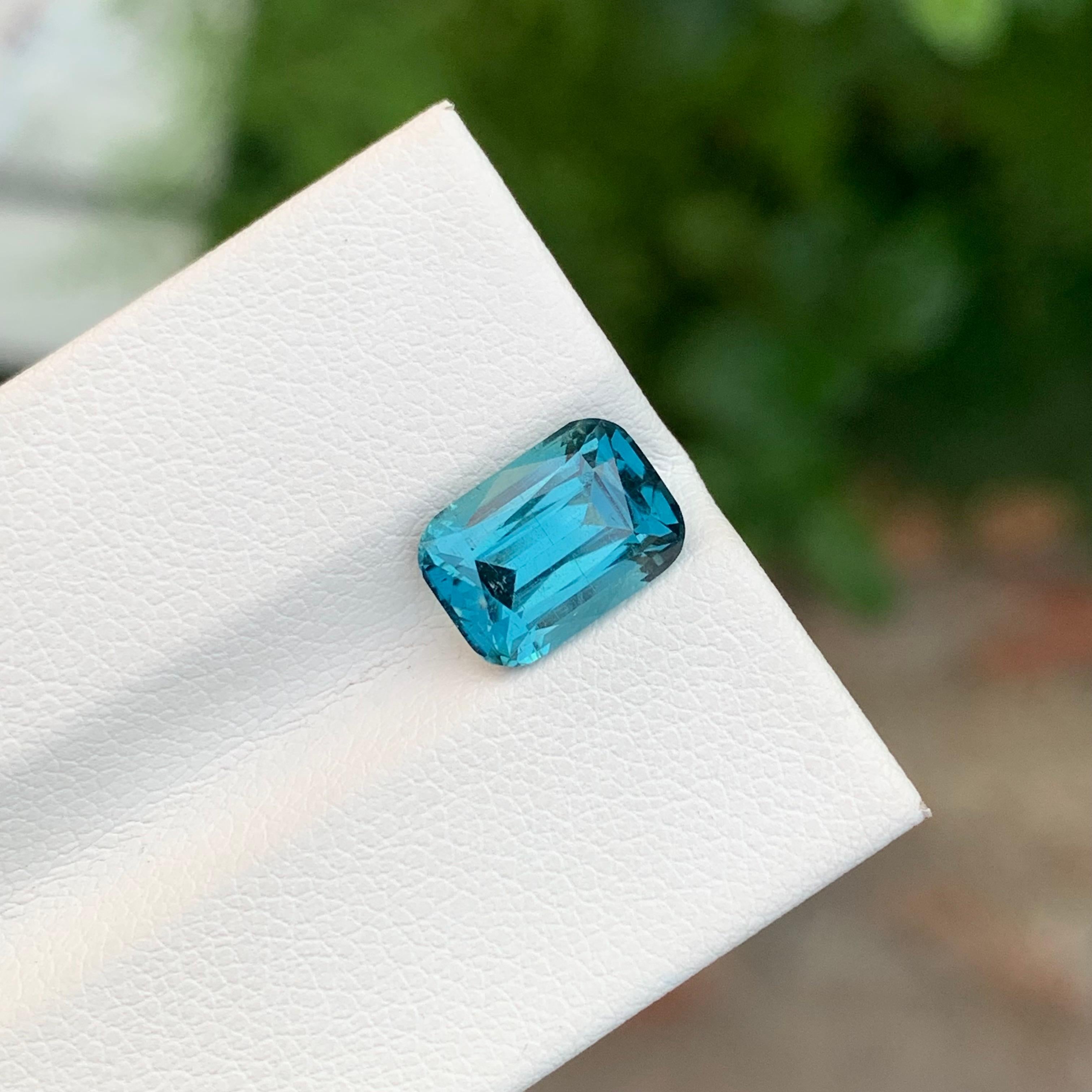 2,90 quilates de turmalina índigo natural suelta en forma de cojín para joyería en venta 5