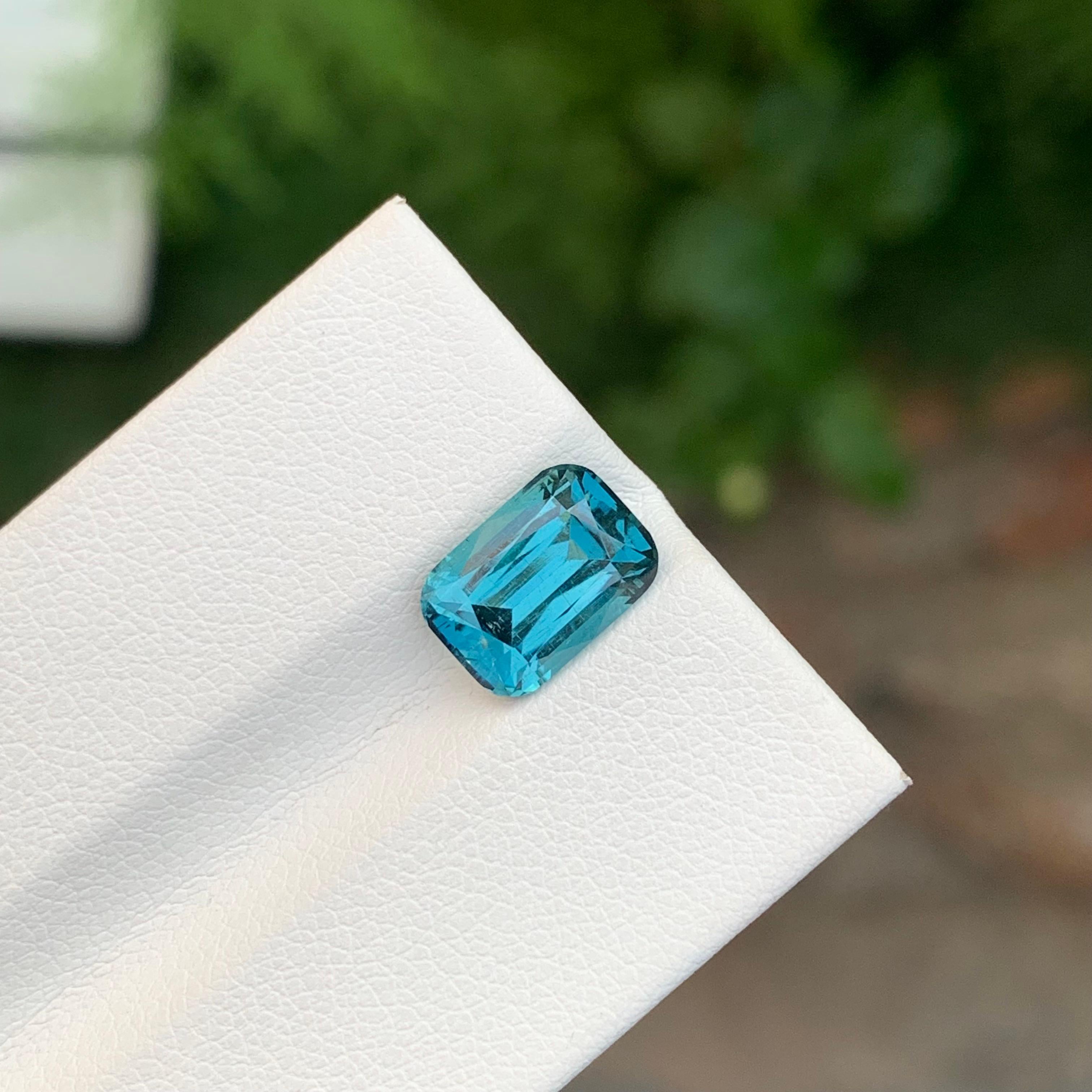 2,90 quilates de turmalina índigo natural suelta en forma de cojín para joyería Corte cojín en venta