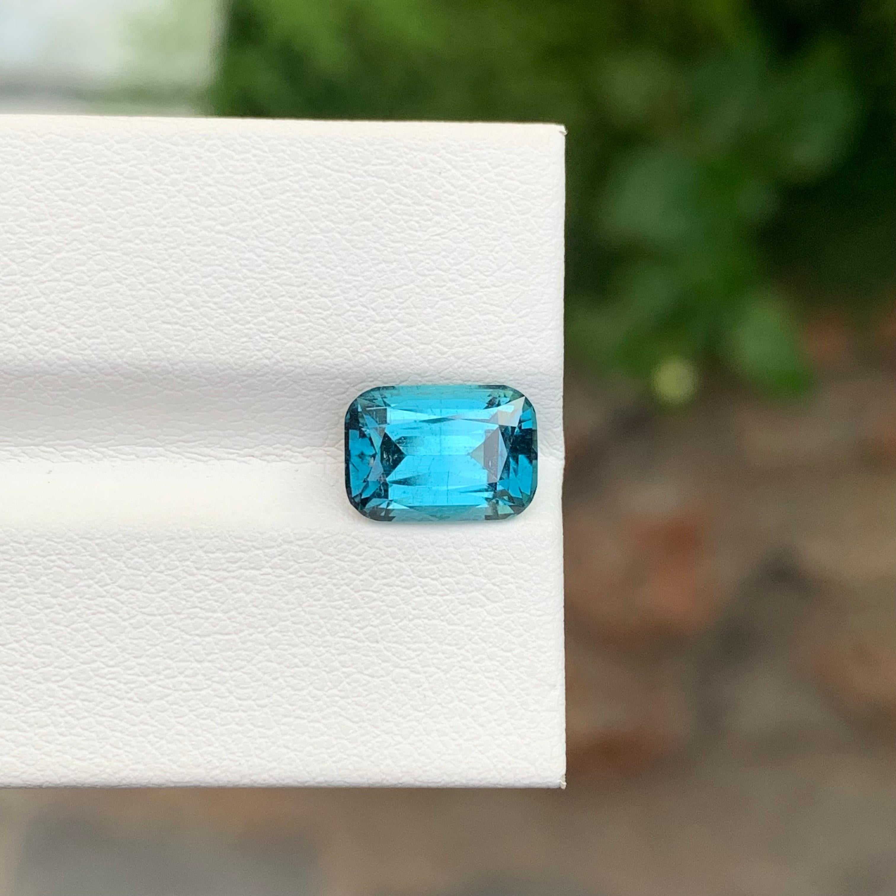 2,90 quilates de turmalina índigo natural suelta en forma de cojín para joyería en venta 2