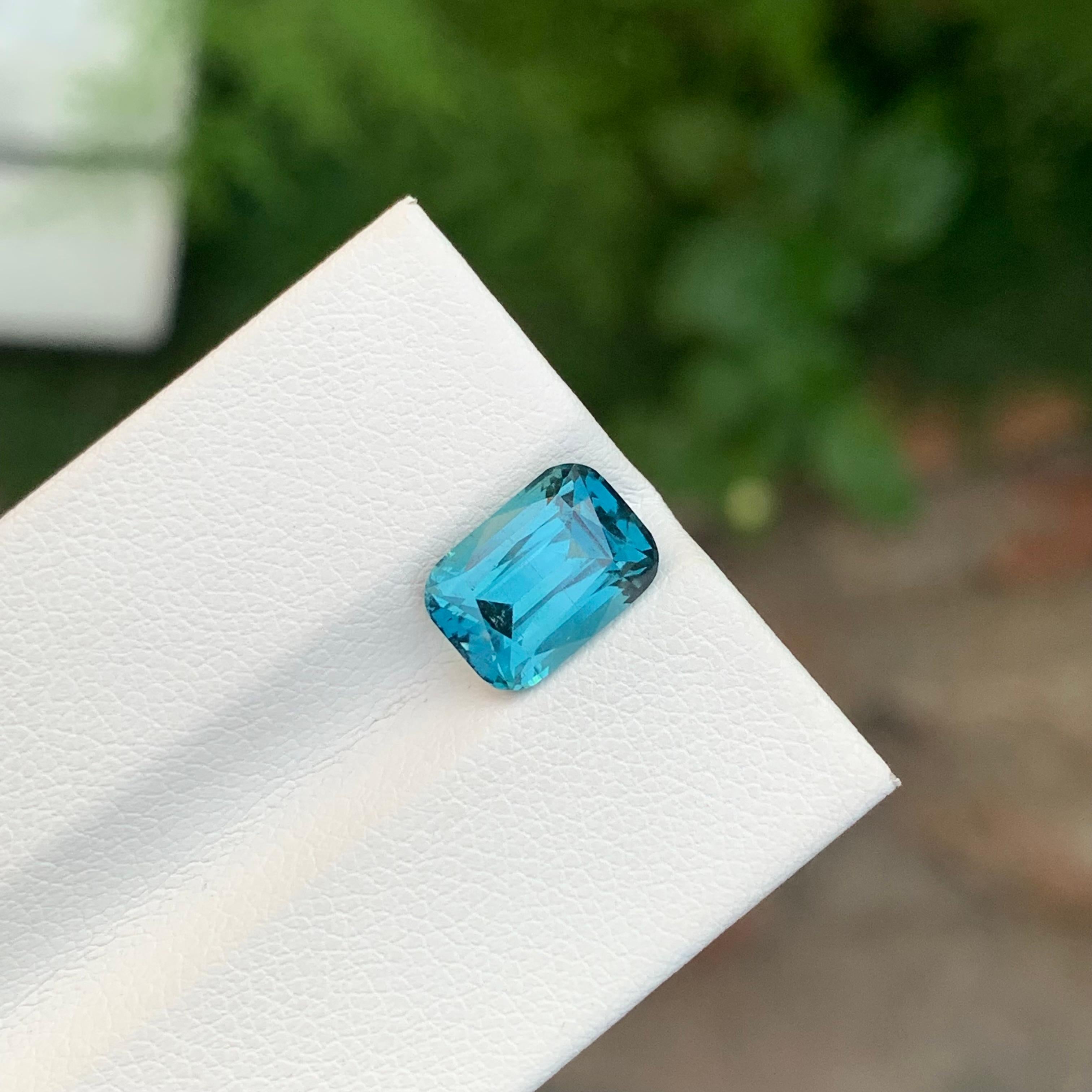 2,90 quilates de turmalina índigo natural suelta en forma de cojín para joyería en venta 3