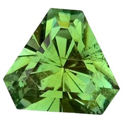 Gema suelta de turmalina verde Kelly en forma de trillón de 2,90 quilates naturales