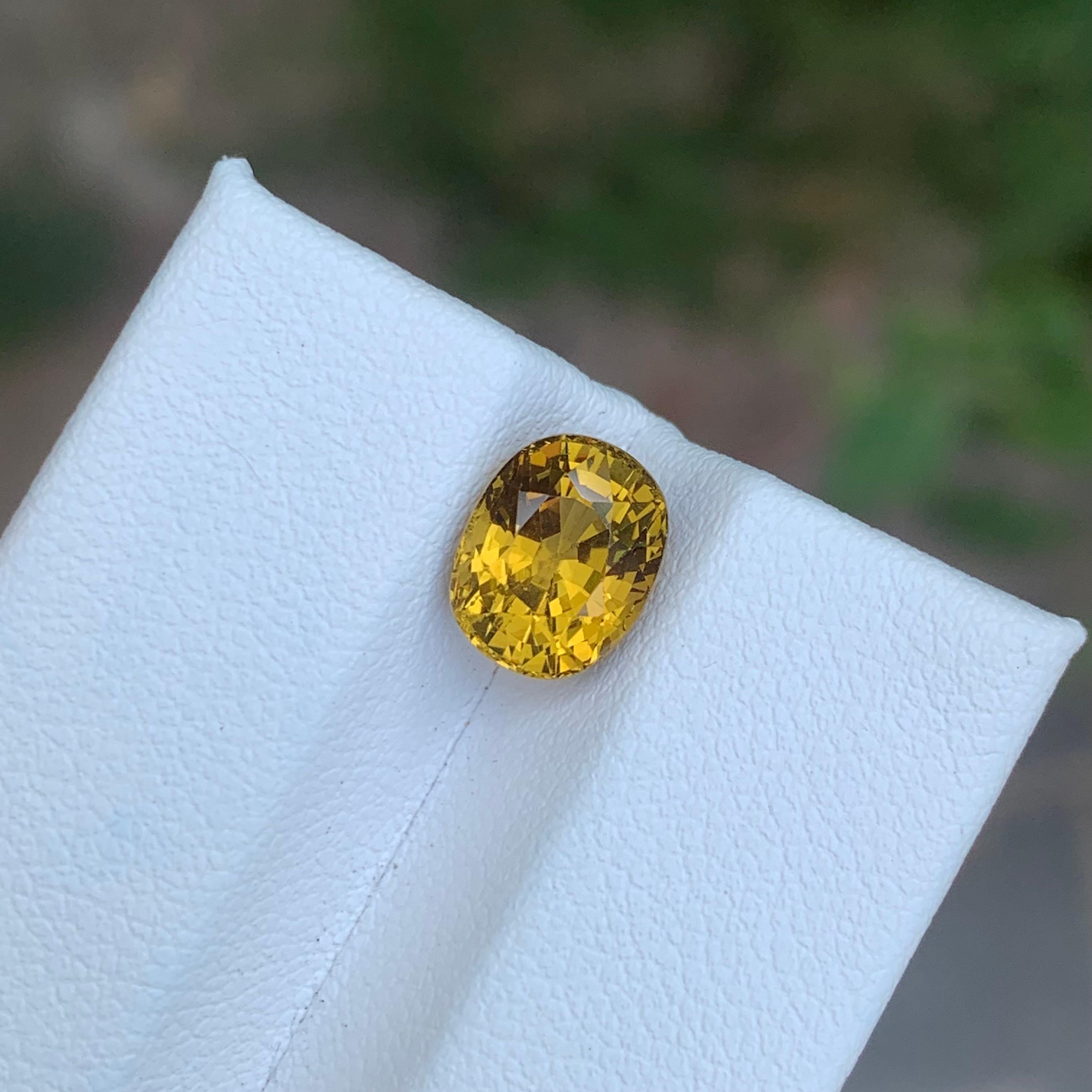2.90 Carat Natural Loose Mali Garnet Oval Shape Gemstone (Arts and Crafts) im Angebot
