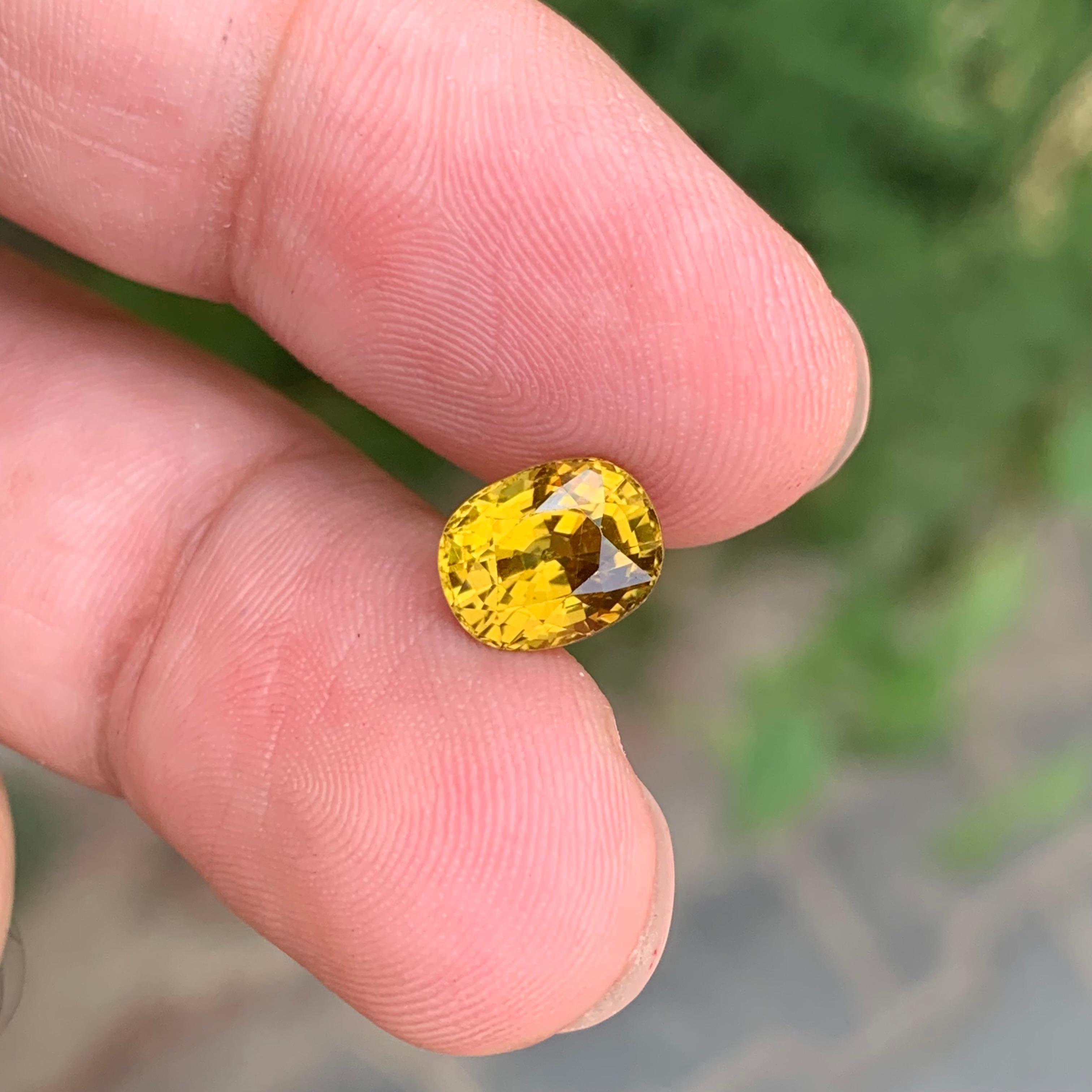 2.90 Carat Natural Loose Mali Garnet Oval Shape Gemstone für Damen oder Herren im Angebot