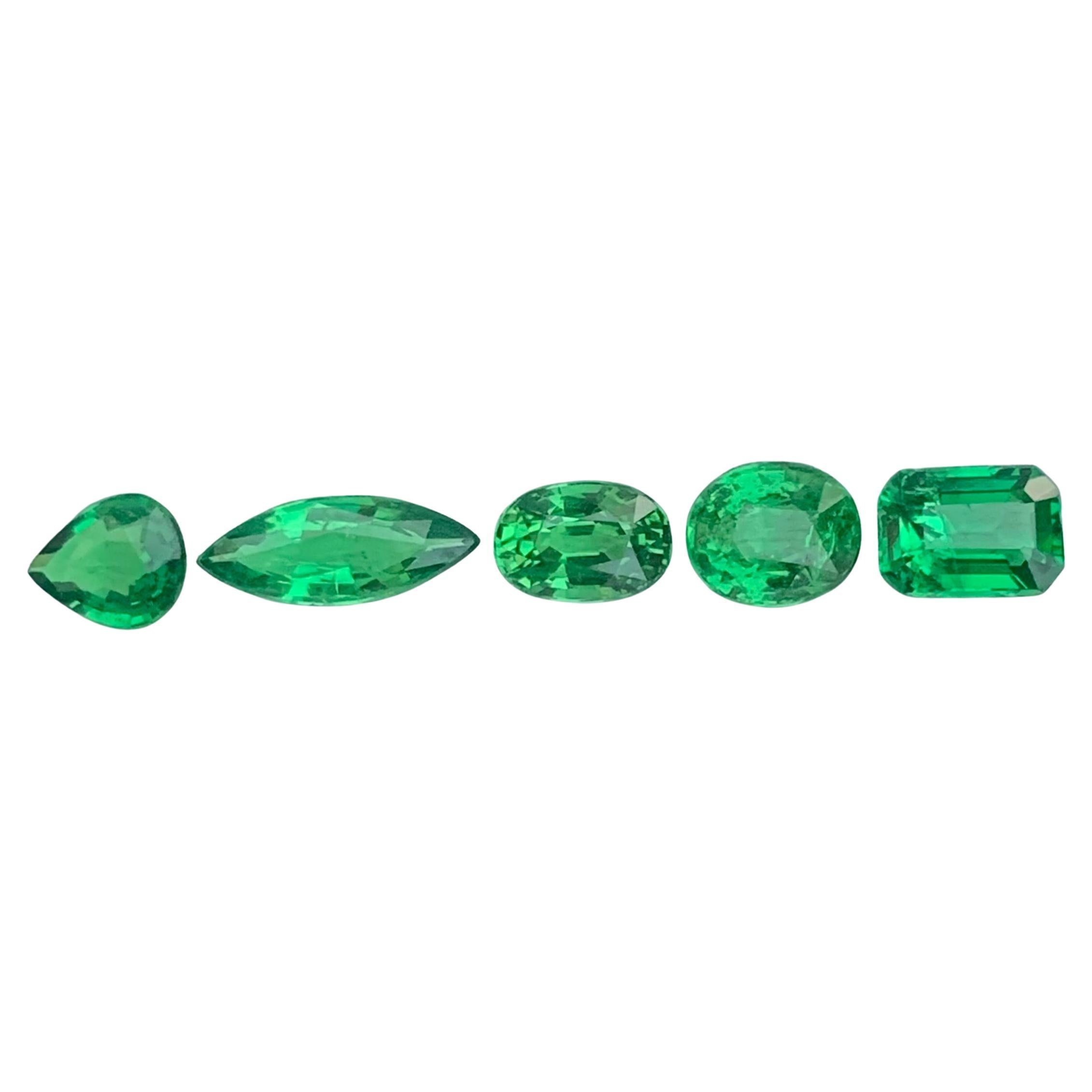 2.90 Carat Natural Loose Tsavorite Garnet Lot For Jewellery Making