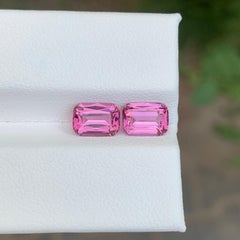 2,90 Karat natürlicher loser Umbalit Granat Paar Cushion Schliff Edelstein