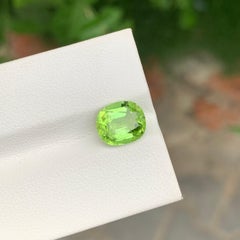 2.90 Carat Pretty Natural Loose Peridot Cushion Shape Gem From Pakistan