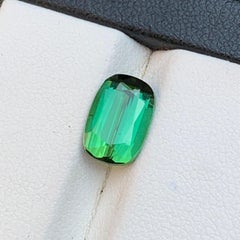 2.90 Carat Vibrant Green Natural Tourmaline Oval Cut Loose Gemstone for Ring (Tourmaline naturelle verte vibrante, taille ovale, bague)