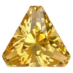 2.90 Carats Orange Citrine Stone Trillion Cut Natural Brazilian Gemstone