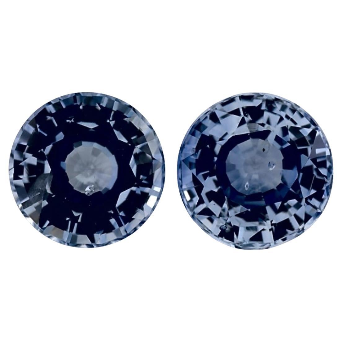 2.90 Ct Blue Sapphire Round Loose Gemstone