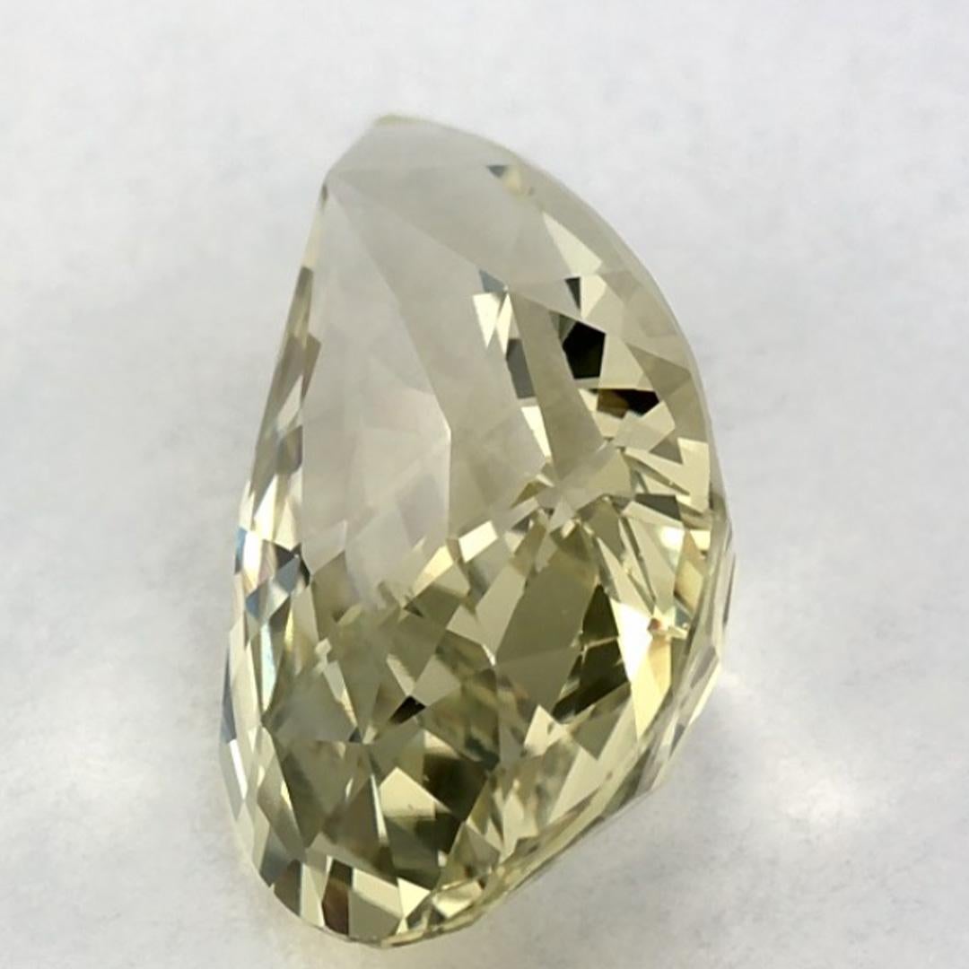 2.90 Karat Grüner Saphir Birne Loser Edelstein Damen im Angebot