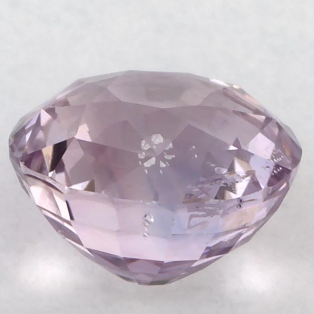 2,90 Karat rosa Saphir rund zertifiziert lose Edelstein im Zustand „Neu“ im Angebot in Fort Lee, NJ