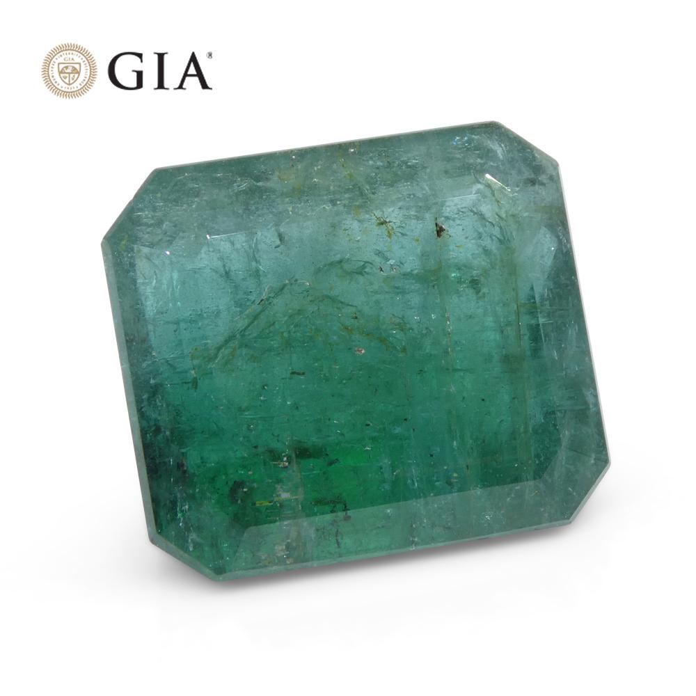 29.06ct Octagonal/Emerald Cut Green Emerald GIA Certified For Sale 8