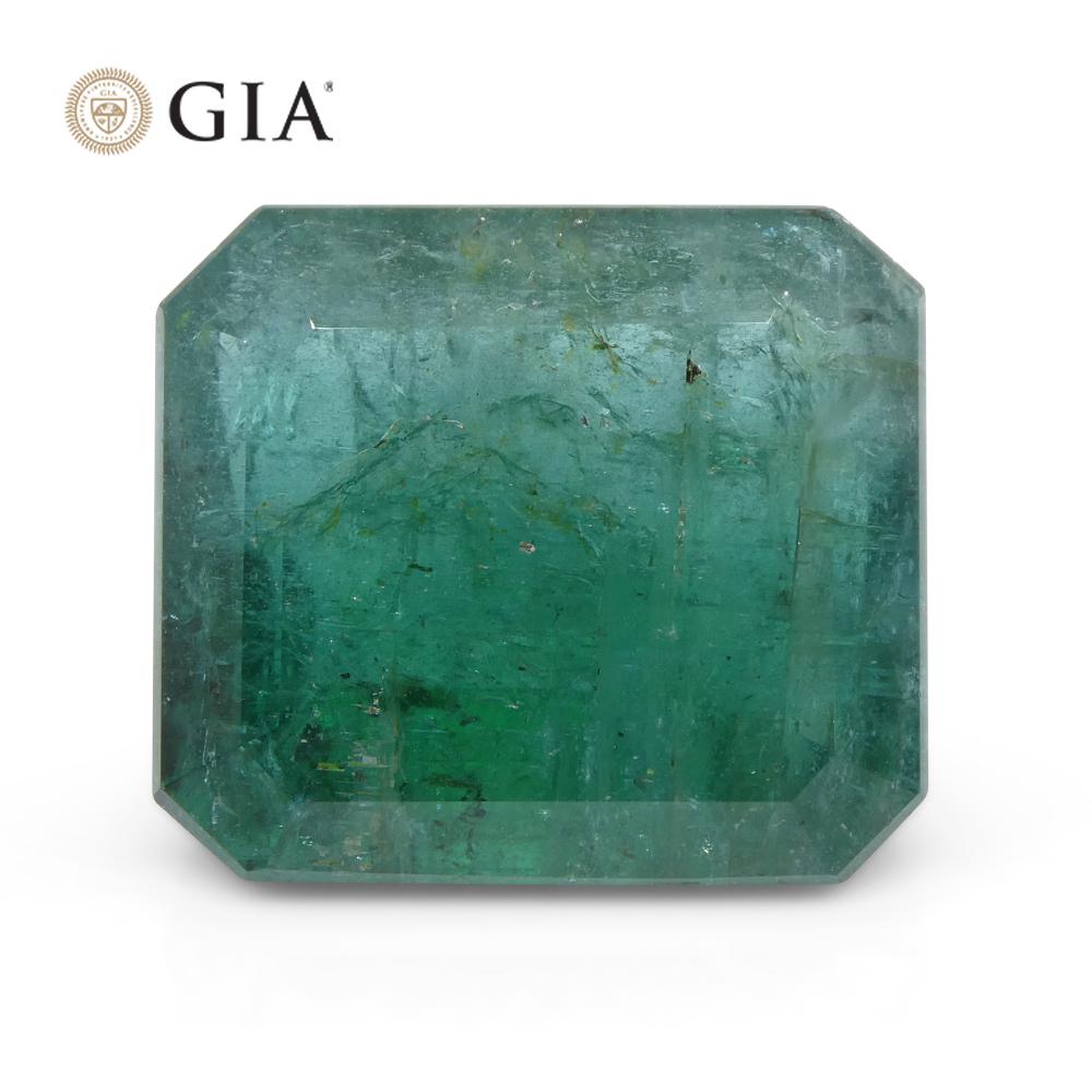 29.06ct Octagonal/Emerald Cut Green Emerald GIA Certified For Sale 9