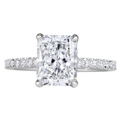 2.90ct Radiant Cut Diamond Engagement Ring