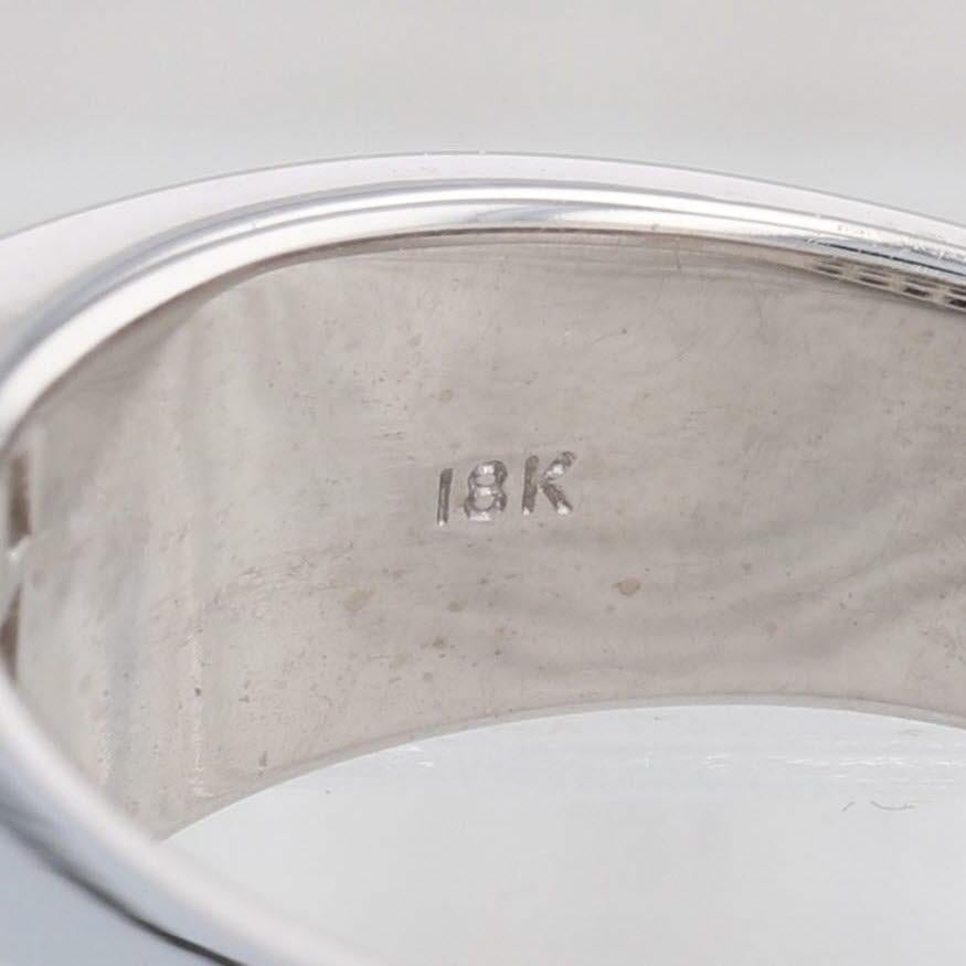 2,90ctw Diamant High Dome Ring 18k Weißgold Größe 7 Cocktail Band im Angebot 2