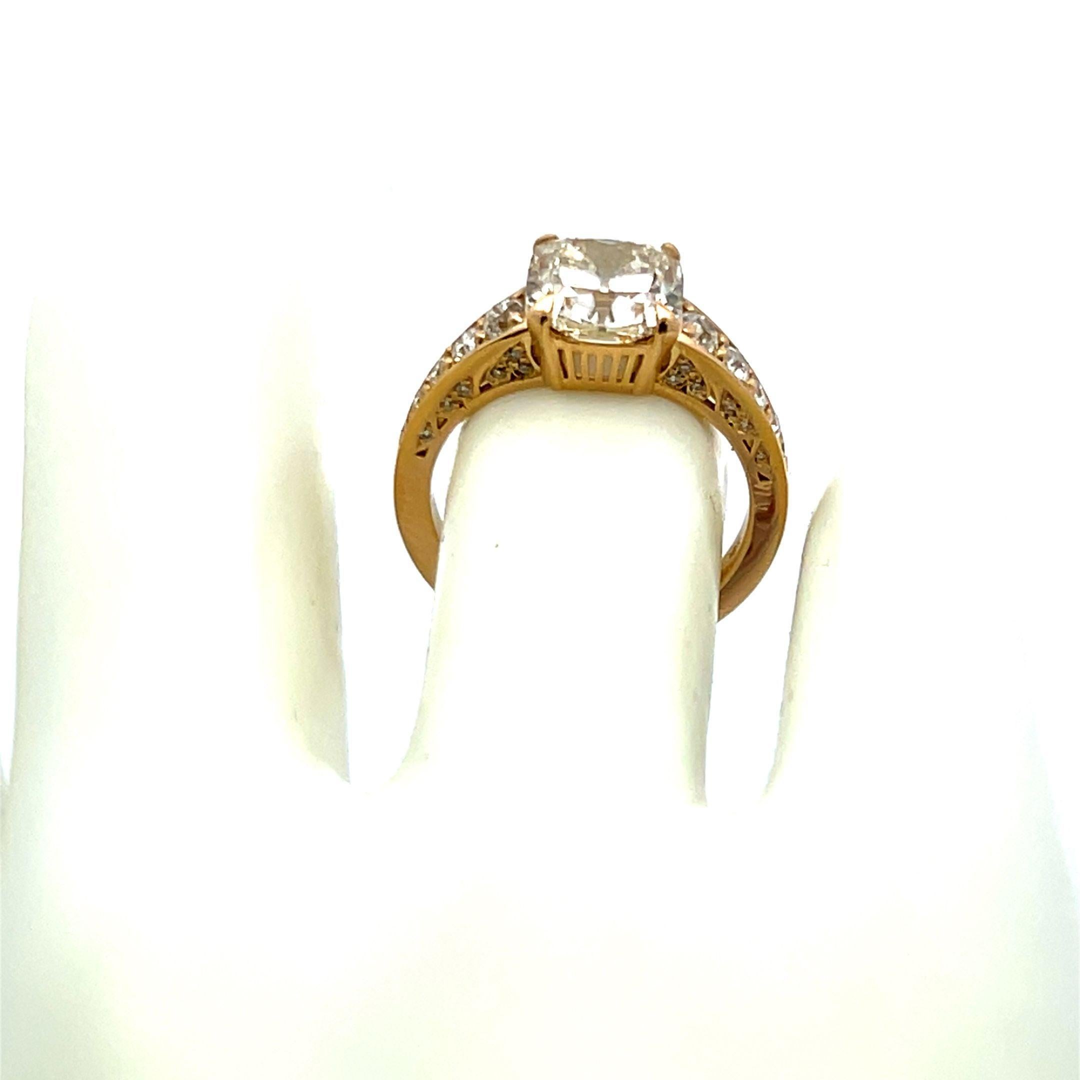 Title:
2.91 Carat Old Miner Cut M SI1 and Old European Cut G VS1 Diamond 18 Karat Yellow Gold Engagement Ring


Style:
Engagement


Metal:
18 Karat Yellow Gold


Gemstone 1:
2.56 Carat Diamond


Number of
