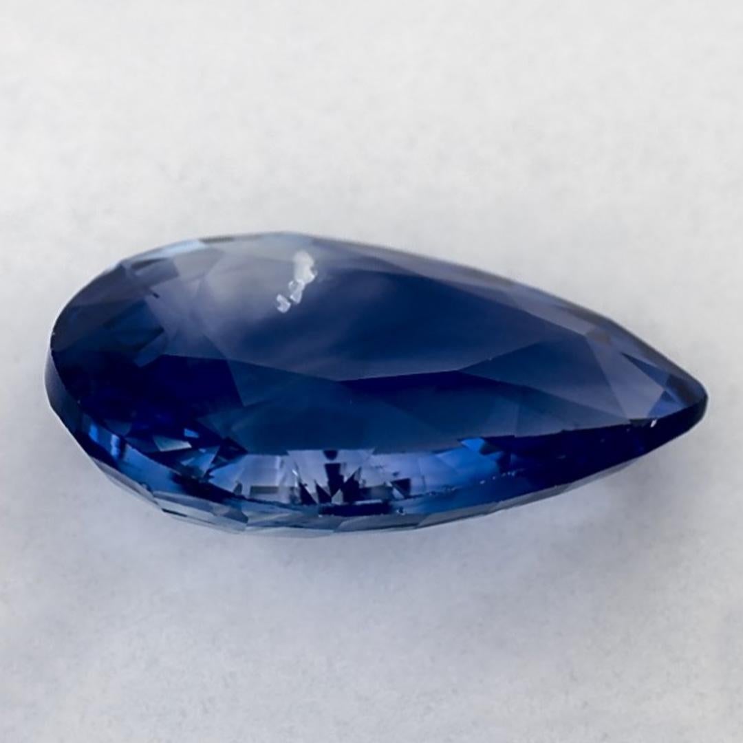 2.91 Karat Blauer Saphir Birne Loser Edelstein im Zustand „Neu“ im Angebot in Fort Lee, NJ