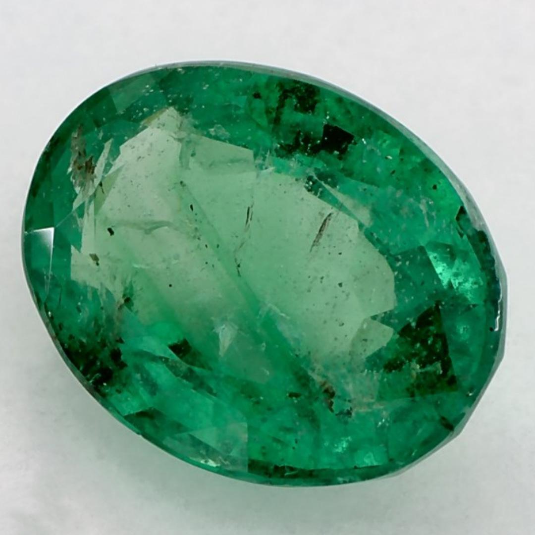 2.91 Karat Smaragd Oval Loser Edelstein im Zustand „Neu“ im Angebot in Fort Lee, NJ