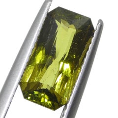 2.91ct Octagonal/Emerald Cut Yellowish Green to Brown-Yellow Alexandrite GIA