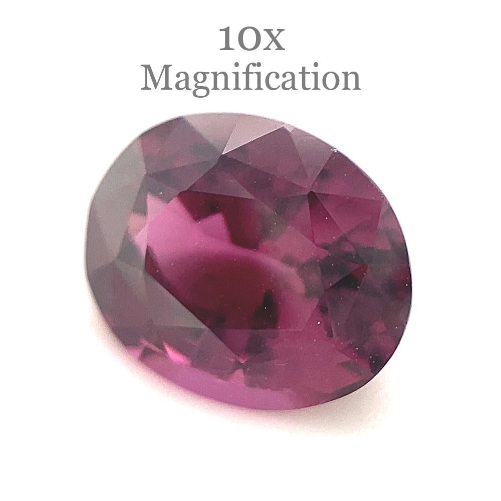 Brilliant Cut 2.91ct Oval Purplish Pink Spinel from Sri Lanka Unheated For Sale