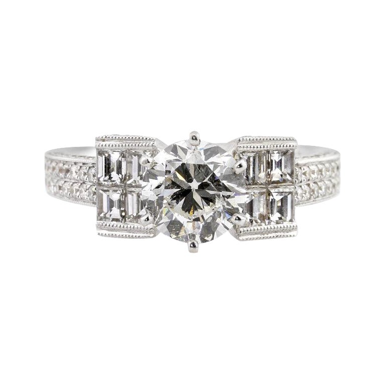 2.91ct Round Brilliant Cut Diamond Engagement Ring