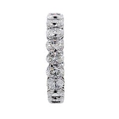 Sebastian Bernard 18 K Gold, 2.92 Carat Oval Brilliant Diamond Eternity Ring
