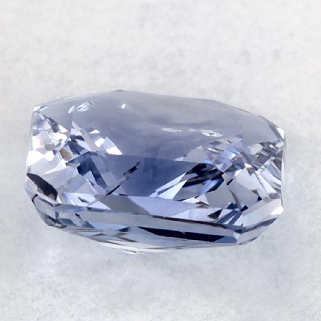 2,92 Karat Blauer Saphir Asscher Loser Edelstein im Zustand „Neu“ im Angebot in Fort Lee, NJ