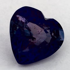 2.92 Ct Blue Sapphire Heart Loose Gemstone