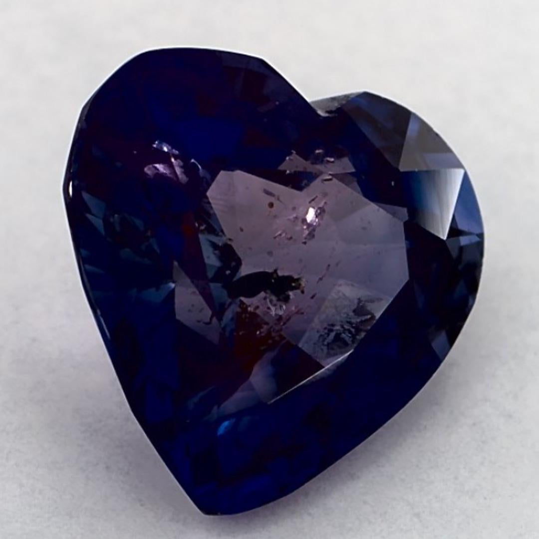 2.92 qt Zafiro Azul Corazón Gema Suelta en Nuevo estado para la venta en Fort Lee, NJ