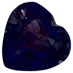 2.92 qt Zafiro Azul Corazón Gema Suelta