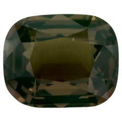 2.92 Ct Green Sapphire Cushion Loose Gemstone
