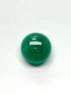 29,28 Ct Smeraldo naturale Cabochon Gemma dello Zambia verde vivo