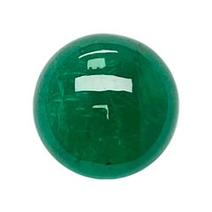 29,28 Ct Smeraldo naturale Cabochon Gemma dello Zambia verde vivo