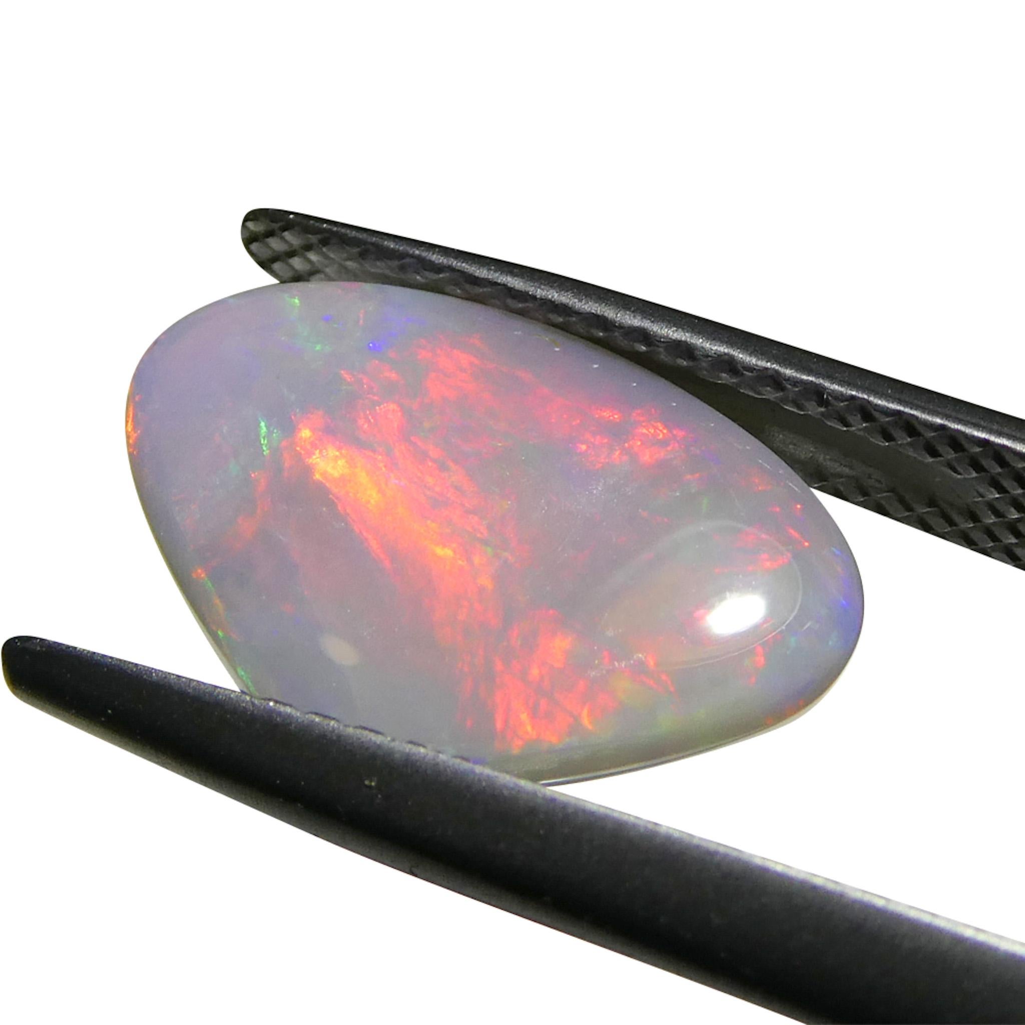 2.92ct Opale grigio cabochon a forma libera dall'Australia in vendita 6