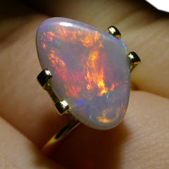 2.92ct Freeform Cabochon Gray Opal from Australia