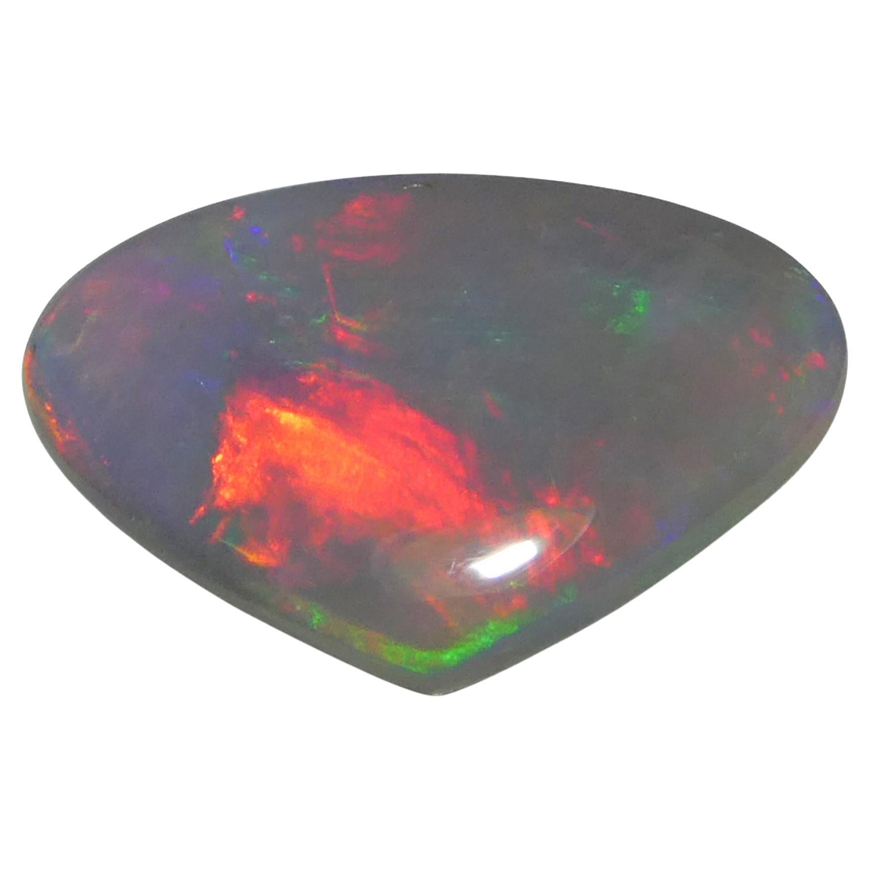 2.92ct Freeform Cabochon Gray Opal from Australia
