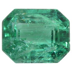 2.92ct Octagonal / Emerald Cut Emerald GIA Certified Zambian