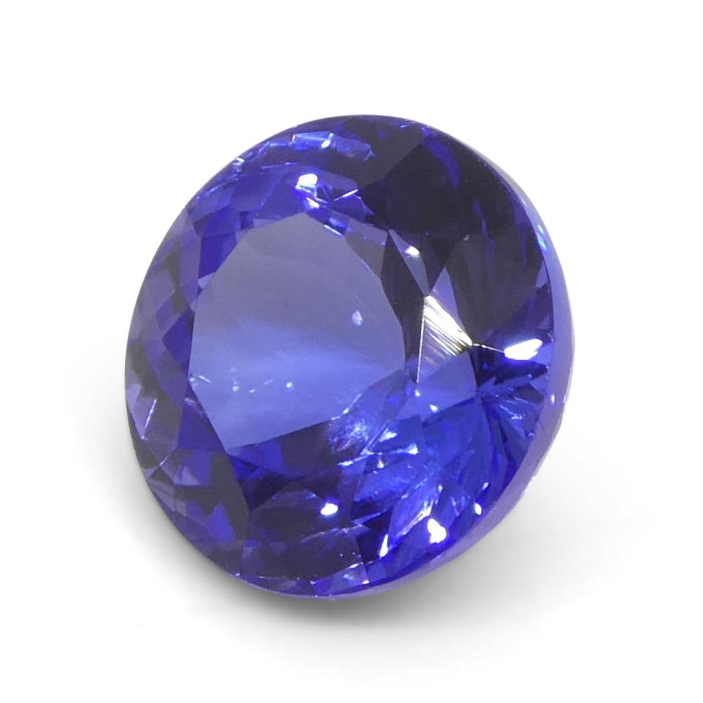 2.92ct Round Violet Blue Tanzanite from Tanzania For Sale 6