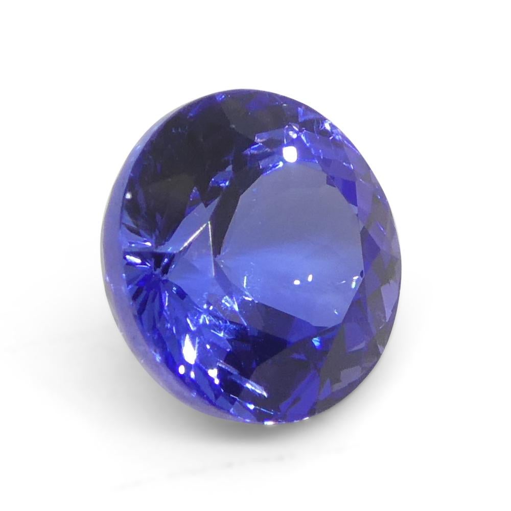 2.92ct Round Violet Blue Tanzanite from Tanzania For Sale 7