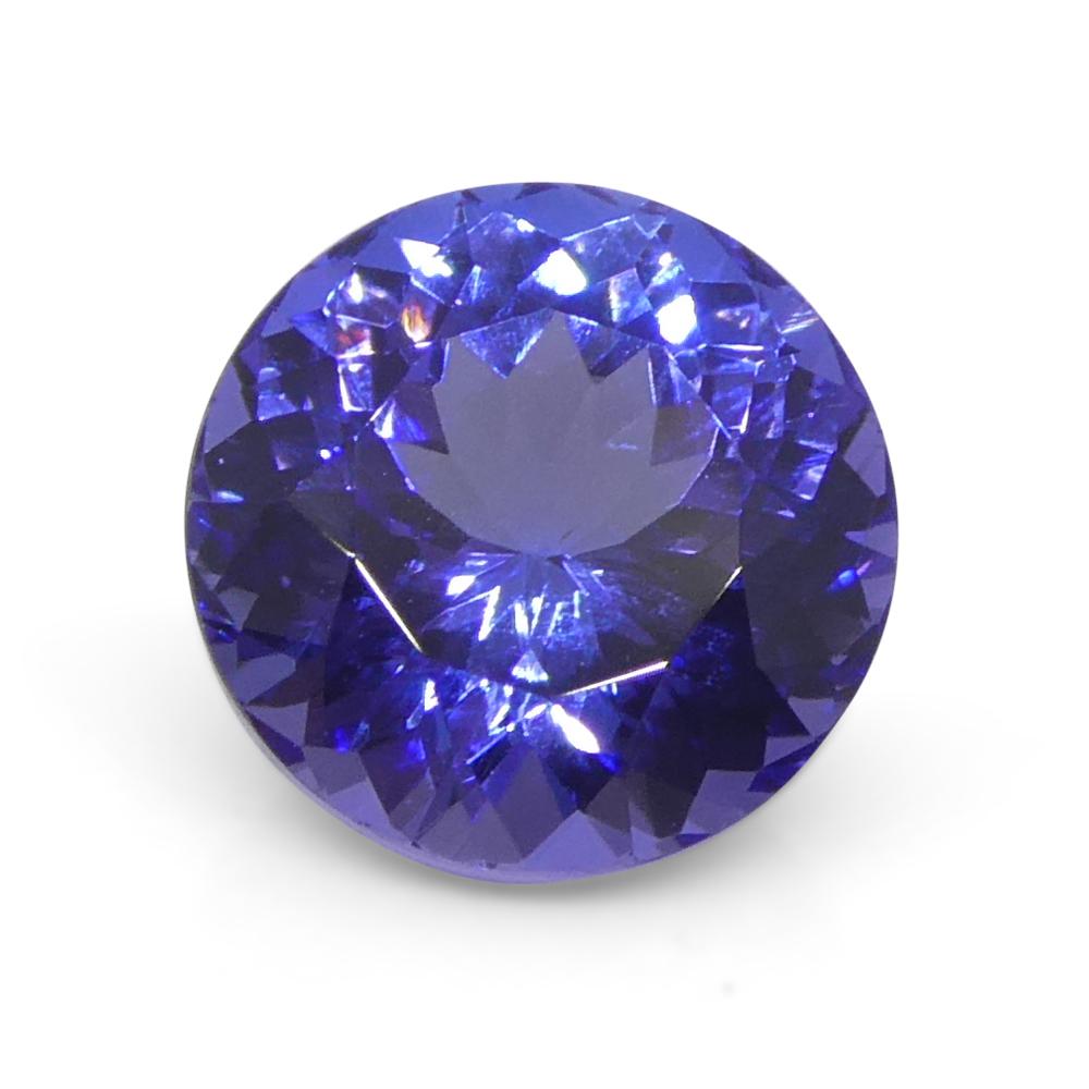 2.92ct Round Violet Blue Tanzanite from Tanzania For Sale 4