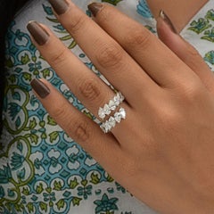 2.92Ct SI/H Natural Diamond Wrap Ring Gift 14 Karat White Gold All Tariffs Paid